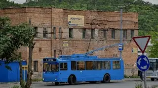 поездка на троллейбусе номер 249 маршрут 11 от клинической больницы до автовокзала