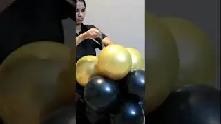 How to DIY Easy Balloon Garland #youtubeshorts #shortfeed #diy #tip #balloontutorial #tricks