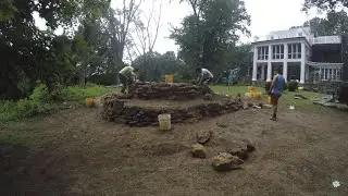 Building A Pond with Retaining Walls