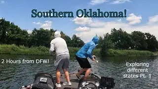 Fishing 2 Lakes in 1 Day in 100 Degree Weather!!! - Exploring Ardmore, Oklahoma, Part 1!!!