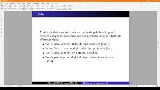 Aula de IP 2022-05-11 07h30 - Construindo um programa em C (Parte 2)