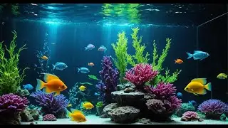 ASMR Fish Tank Ambience 🐟 | Gentle Bubbles + Calming Music for Sleep, Meditation & Study