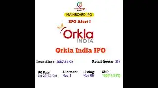Orkla india ipo update | Orkla india ipo GMP | MAINBOARD IPO #orkla_india #ipo #greymarketpremium