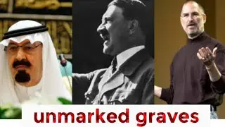 Why were these famous figures buried in unmarked graves?