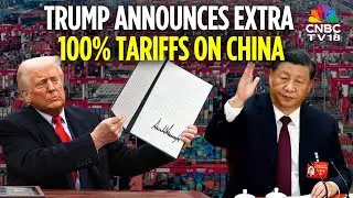 President Trump Announces Massive 130% Tariffs on China Starting November 1 | US China Trade | N18G