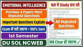 EMOTIONAL INTELLIGENCE Important Questions Answers 1st / 3rd Semester Question Paper SOL REGULAR