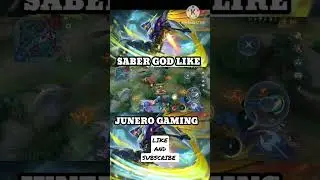 GOD LIKE SABER INSTANT KILL #mobilelegends #mlbb #mlbbesports #godlike #assassin #saber #ranked