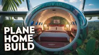 CRASHED PLANE: 1 YEAR OFF GRID! SOLO SURVIVAL HOME