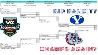 WCC Tournament Predictions 2023