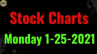 Stock market trade ideas and technical analysis 1-25-2021