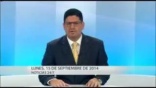 Noticias 24/7 Informa: Intervención noticiosa 2:00 pm (15/09/2014)