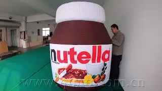 Custom Advertising Inflatable Inflatable Chocolate Sauce Bottle Jar Model Inflatable Chocolate