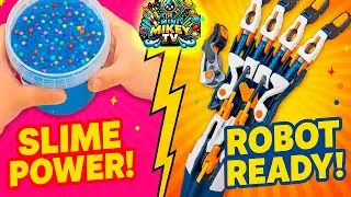 Mini Mikey TV &mdash; Robot Arm VS Slime Challenge! 🤖🟣 Who Wins?!