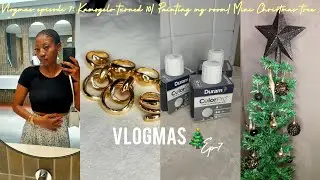 #Vlogmas ep7🎄: Hauls| Christmas tree| Painting my room| Kamogelo turned 10| South African Youtuber 