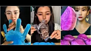 HARD ICE MUKBANG #245- SATISFYING CRUNCHY EATING SOUNDS!EATING#ASMR #MUKBANG