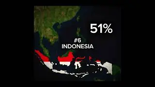 Top 10 ASIAN COUNTRIES with most Forest cover (in %) #geographythroughmaps