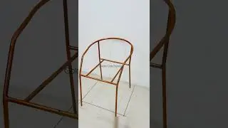 GCO Stainless steel Chair Frame with Glossy Rose Gold TPR finish affordable sofa chair frame