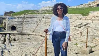 VISITING TOUR TO THE GREEK THEATRE OF SYRACUSE IN ITALY AS AN AFRICAN TOURIST!!!!!!