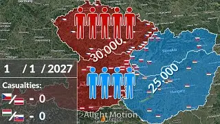 Czechia, Austria vs Slovakia, Hungary using Google Earth (Only Fiction!!!)