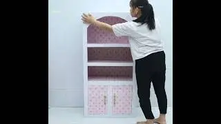 DIY Storage Cabinets Using Cardboard and Fruit Crates_R