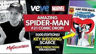 Marvel's Amazing Spider-Man #21 Wedding Comic Drop on Veve! Price Predictions Review!!