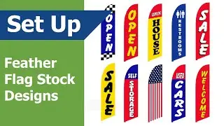 Feather Flags Stock Design Options - (Vispronet)