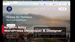 Travel Agency WordPress Website Design by Ibrahim Niloy
