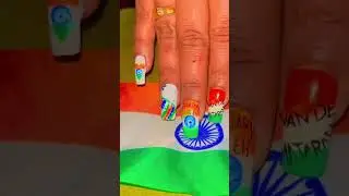 Republic Day Nail Art Done by Student✨Celebrate India&rsquo;s spirit in style with Republic Day Nail Art