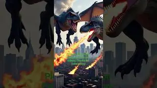 Dragon Attack with fire on City 😲🔥🔥🔥🔥 #dragon #dragonattack #dinosaur #shorts