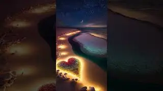 Samsung Beautiful Beach Heart Night Video Lockscreen #samsungdevice #samsung #beach #heart #love