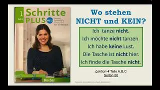 KEIN oder NICHT | German A1/A2Schritte Plus | Grammatik Deutsch |Integration Course| DTZ Pr&uuml;fung