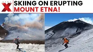 Ash Clouds Over Mount Etna! Tourists Ski Amid Eruption on Mount Etna&rsquo;s Winter Slopes 2025