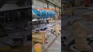 Oil tank trailer production workshop shanghai trailer#semitrailer #fulltank #oiltankertruck