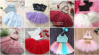 Babygirl net skirt and top design/ Kids net skirt top design / Baby net dress design.