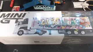 LWBK Kuma Graffiti unboxing! MiniGT! Mercedes ACTROS edition!