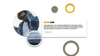 Webpage design with animated background