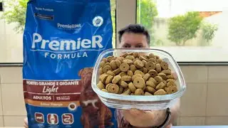 Conhecendo a ração premier light raças grandes!!