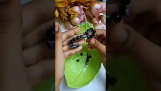 ✨ Making 💜 crackle beads 🎀Bow cute keychain 🥰#asmr #diy #handmade #beads #shorts #music