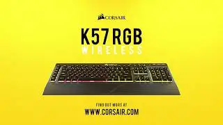 CORSAIR K57 RGB Wireless Gaming Keyboard - Vivid RGB Lighting, Wireless Freedom