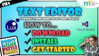 SOLAR 2D: FREE TEXT EDITOR for WINDOWS 10 - Download, install Visual Studio and the Lua Extention