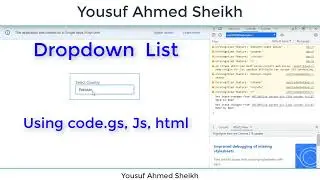 Dropdown List Using Google App Script and Google Sheet