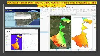 Download Rainfall Data Hourly, Daily, Monthly, Yearly, Data Processing & Map Preparation in ArcGISPr