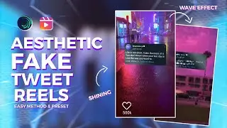 Alight Motion Tutorial: Trending Wave tweet quotes reels