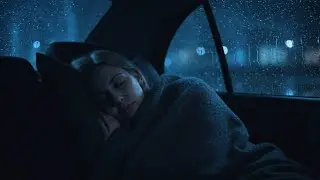 Night Rain Car Ambience | Soothing Rain ASMR