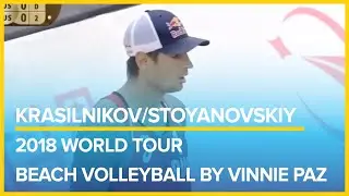 Krasilnikov/ Stoyanovskiy  2018 World Tour  Beach volleyball by Vinnie Paz