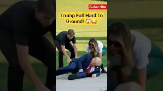 Trump Take Hard Fall Melania shock! 😂😱 #comedy #trending #ai #funny #trump #viral #shorts #love #new