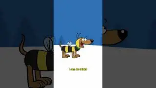 Dogs and wolves technically share like 99.9% DNA 🐶🐺 #animation #fyp #comedy #dogsoftiktok #cartoon