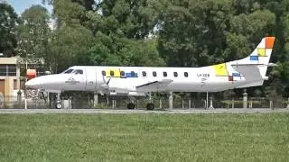 Fairchild Swearingen SA226-TC Metro II LV-ZEB de CEDMA Aviaci&oacute;n despegando de AEP 03-11-2013