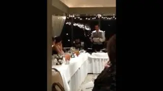 Patrick's Best Man Speech for Matt and Anne's Wedding