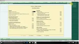 F11 Features in Tally  ERP 9 Version 5.5